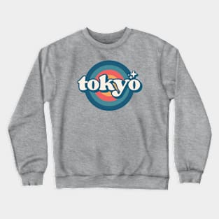 Vintage Tokyo Sunset Seal // Retro City Emblem for Tokyo, Japan Crewneck Sweatshirt